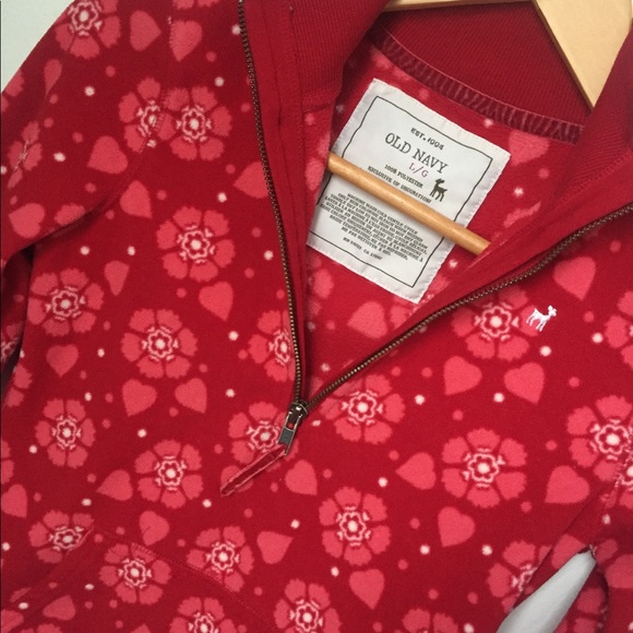 Old Navy Fleece Red Sweater - Picture 3 of 5